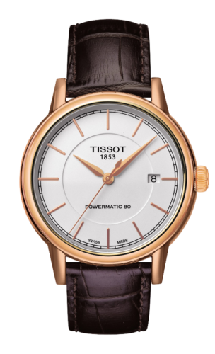 Tissot - T085.407.36.011.00  Carson Powermatic 80 Rose PVD/ White