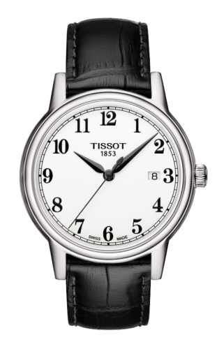 Tissot - T085.410.16.012.00  Carson Quartz 40 Stainless Steel / White / Strap