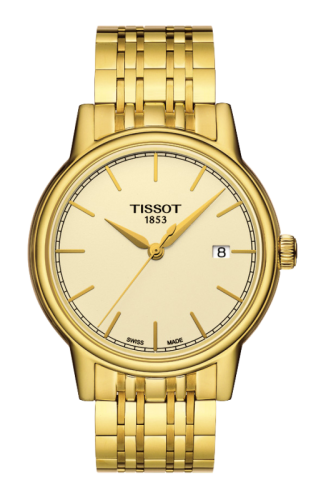 Tissot - T085.410.33.021.00  Carson Quartz 40 Yellow Gold PVD / Champagne / Bracelet