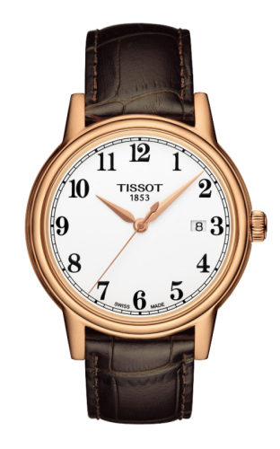 Tissot - T085.410.36.012.00  Carson Quartz 40 Rose Gold PVD / White / Strap