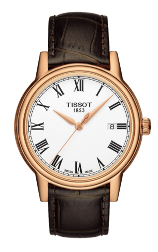 Tissot - T085.410.36.013.00  Carson Quartz 40 Rose Gold PVD / White / Strap