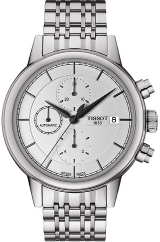 Tissot - T085.427.11.011.00  Carson Automatic Chronograph 42.3 Stainless Steel / Silver / Bracelet