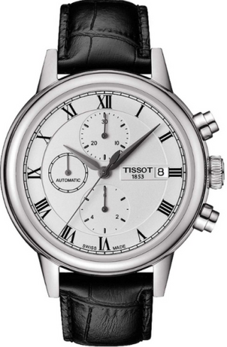 Tissot - T085.427.16.013.00  Carson Automatic Chronograph 42.3 Stainless Steel / Silver / Strap