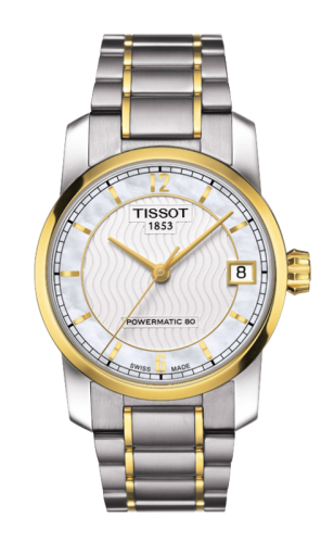 Tissot - T087.207.55.117.00  Powermatic 80 Lady Titanium / PVD Gold / MOP