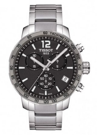 Tissot - T095.417.11.067.00  Quickster Chronograph Stainless Steel / Grey / Bracelet