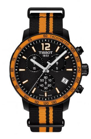 Tissot - T095.417.37.057.00  Quickster Chronograph PVD / Orange / NATO