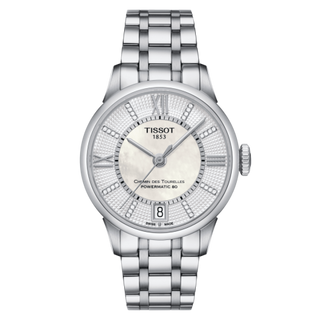 Tissot - T099.207.11.116.00  Chemin Des Tourelles Powermatic 80 32 Stainless Steel / MOP / Bracelet