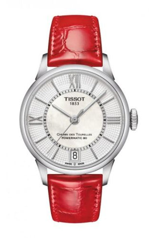 Tissot - T099.207.16.118.00  Chemin des Tourelles Powermatic 32 Stainless Steel / MOP / Strap