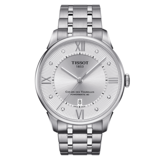 Tissot - T099.407.11.033.00  Chemin Des Tourelles Powermatic 80 42 Stainless Steel / Silver / Bracelet