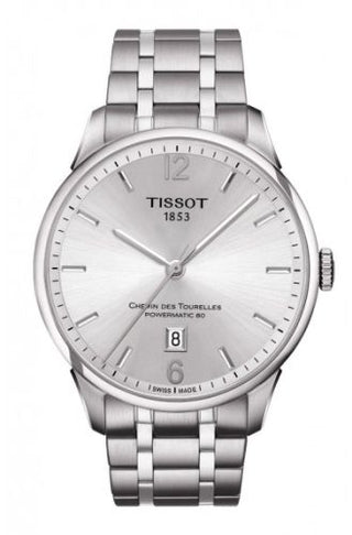 Tissot - T099.407.11.037.00  Chemin des Tourelles Powermatic 80 Silver / Bracelet