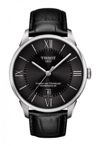 Tissot - T099.407.16.058.00  Chemin des Tourelles Powermatic 80 Stainless Steel / Black