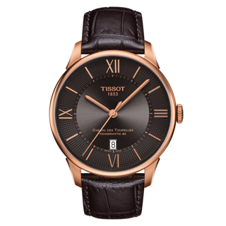 Tissot - T099.407.36.448.00  Chemin Des Tourelles Powermatic 80 42 Rose Gold / Grey