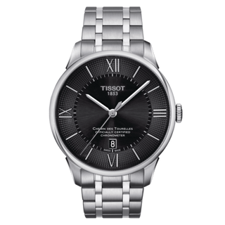 Tissot - T099.408.11.058.00  Chemin Des Tourelles Powermatic 80 COSC 42 Stainless Steel / Black / Bracelet