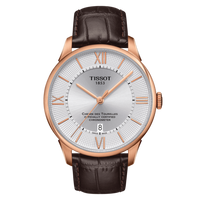 Tissot Chemin Des Tourelles Powermatic 80 32 Rose Gold PVD / Brown / Strap (T099.408.36.038.00)