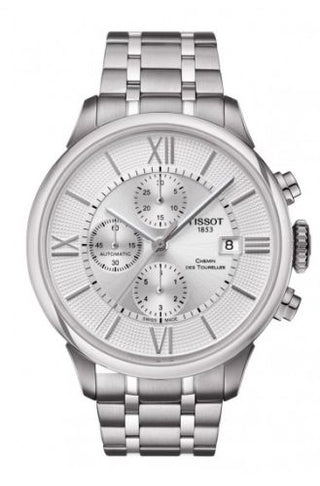 Tissot - T099.427.11.038.00  Chemin des Tourelles Automatic Chronograph Stainless Steel / Silver / Bracelet