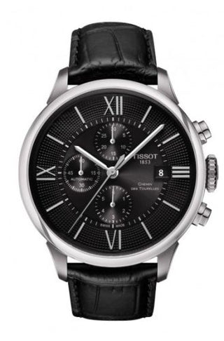 Tissot - T099.427.16.058.00  Chemin des Tourelles Automatic Chronograph Stainless Steel / Black