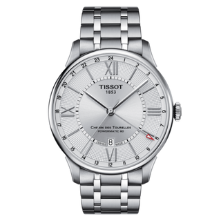 Tissot - T099.429.11.038.00  Chemin Des Tourelles Powermatic 80 GMT 42 Stainless Steel / Silver / Bracelet