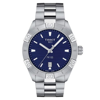 Tissot - T101.610.11.041.00  PR 100 Sport Gent Stainless Steel / Blue / Bracelet