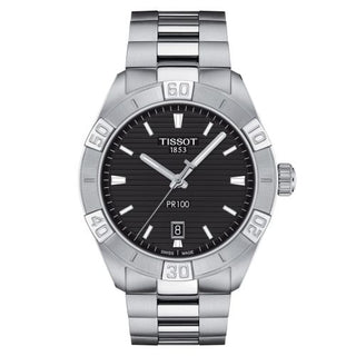 Tissot - T101.610.11.051.00  PR 100 Sport Gent Stainless Steel / Black / Bracelet