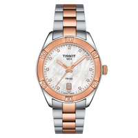 Tissot PR 100 Quartz 25 Rose Gold PVD / Champagne / Bracelet (T101.910.22.116.00)