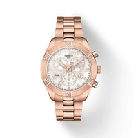 Tissot PR 100 Sport Chic Chronograph 38 Rose Gold PVD / Silver / Bracelet (T101.917.33.116.00)