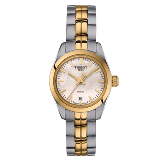 Tissot - T101.010.22.111.00  PR 100 Quartz Stainless Steel - Yelllow Gold / MOP / Bracelet