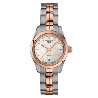 Tissot - T101.010.22.111.01  PR 100 Quartz 25 Stainless Steel / Rose Gold PVD / MOP / Bracelet