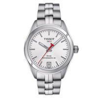 Tissot PR 100 Powermatic 80 39 Stainless Steel / Yellow Gold PVD / Silver / Bracelet (T101.207.11.011.00)