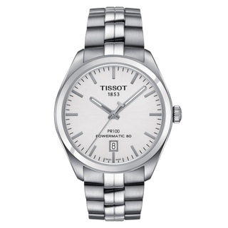 Tissot - T101.407.11.031.00  PR 100 Powermatic 80 39 Stainless Steel / Silver / Bracelet