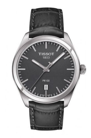 Tissot - T101.410.16.441.00  PR 100 Quartz 39 Stainless Steel / Grey / Strap