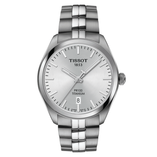 Tissot - T101.410.44.031.00  PR 100 Quartz 39 Titanium / Silver / Bracelet