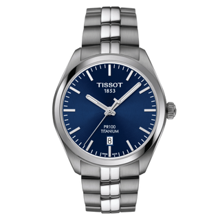 Tissot - T101.410.44.041.00  PR 100 Quartz 39 Titanium / Blue / Bracelet