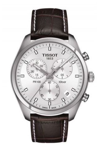 Tissot - T101.417.16.031.00  PR 100 Chronograph Quartz 41 Stainless Steel / Silver / Strap