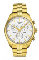 Tissot PR 100 Chronograph Quartz 41 Stainless Steel / Yellow Gold PVD / Silver / Bracelet (T101.417.33.031.00)