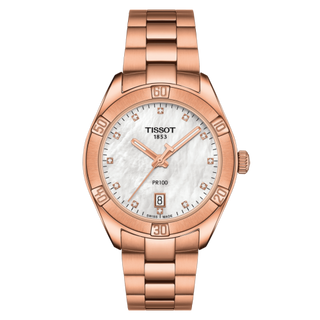 Tissot - T101.910.33.116.00  PR 100 Sport Chic 36 Rose Gold / MOP / Bracelet