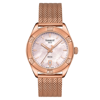 Tissot - T101.910.33.151.00  PR 100 Sport Chic 36 Rose Gold / MOP / Mesh