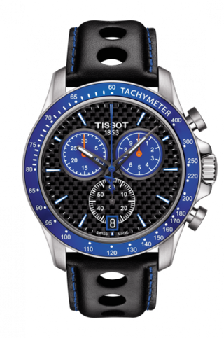 Tissot - T106.417.16.201.01  V8 Quartz Chronograph Stainless Steel / Carbon / Strap / Alpine