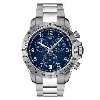 Tissot - T106.417.11.042.00  V8 Quartz Chronograph Stainless Steel / Blue / Bracelet