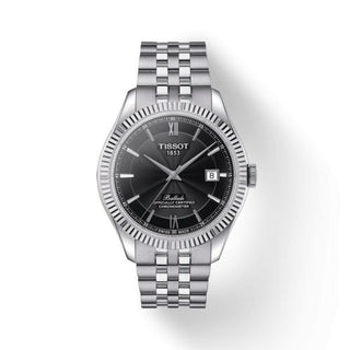 Tissot - T108.408.11.058.00  Ballade Powermatic 80 41 Stainless Steel / Black / Bracelet