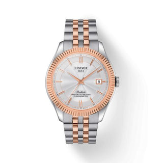 Tissot - T108.408.22.278.00  Ballade Powermatic 80 41 Stainless Steel - Rose Gold PVD / Silver / Bracelet