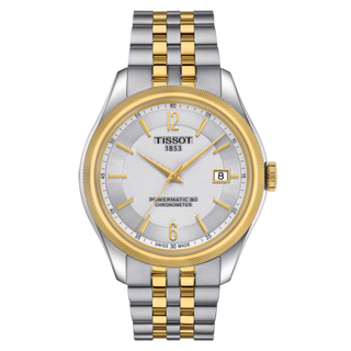 Tissot - T108.408.22.037.00  Ballade Powermatic 80 41 Stainless Steel / Yellow Gold PVD / Silver / Bracelet