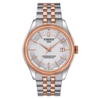 Tissot - T108.408.22.037.01  Ballade Powermatic 80 41 Stainless Steel / Rose Gold PVD / Silver / Bracelet