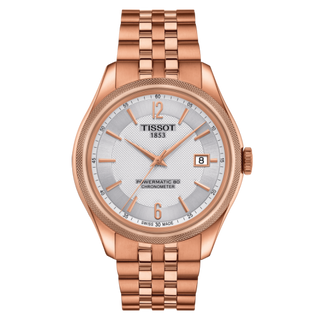 Tissot - T108.408.33.037.00  Ballade Powermatic 80 41 Rose Gold PVD / Silver / Bracelet