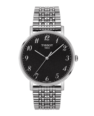 Tissot - T109.410.11.072.00  Everytime Medium Stainless Steel / Black / Bracelet