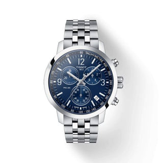 Tissot - T114.417.11.047.00  PRC 200 Quartz Chronograph Stainless Steel / Blue / Bracelet