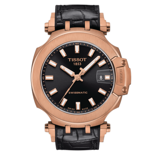 Tissot - T115.407.37.051.00  T-Race Swissmatic 45 Rose Gold PVD / Black