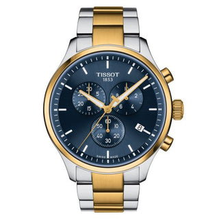 Tissot - T116.617.22.041.00  Chrono XL Classic Stainless Steel - Yellow Gold / Blue / Bracelet