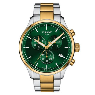 Tissot - T116.617.22.091.00  Chrono XL Classic Stainless Steel - Yellow Gold / Green / Bracelet