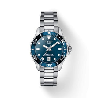 Tissot - T120.210.11.041.00  Seastar 1000 36 Quartz Stainless Steel / Blue / Bracelet