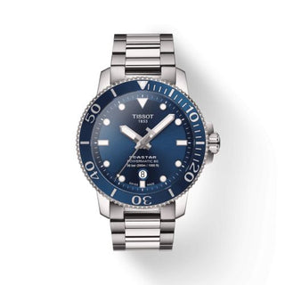 Tissot - T120.407.11.041.03  Seastar 1000 Powermatic 80 43 Stainless Steel / Blue